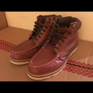 Superdry Men's Leather Brown Boot Size 8, NEW